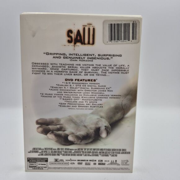 SAW (2004) Wide Screen Edition DVD Elwes Glover Potter - Picture 2 of 4